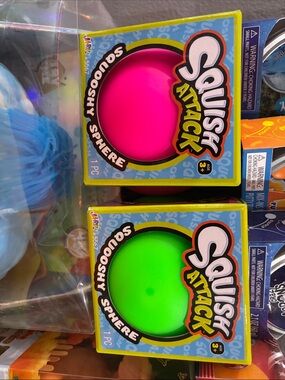 Squooshy Sphere Kids Toy - Pink & Green